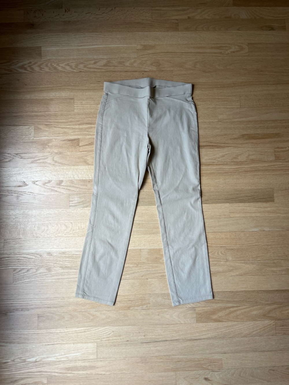 Joe B Beige Cropped Ankle Pants